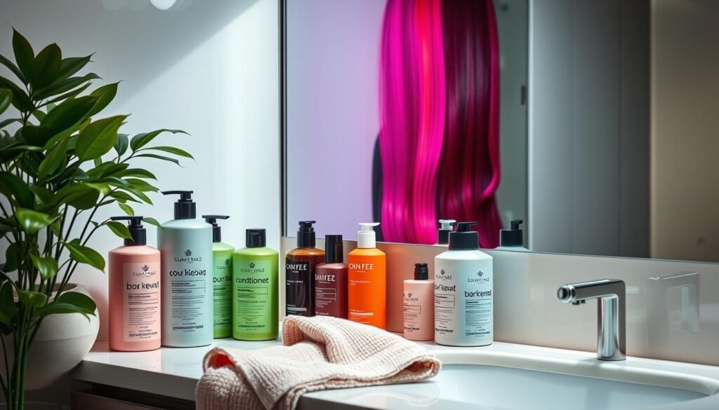 Colored hair care routine