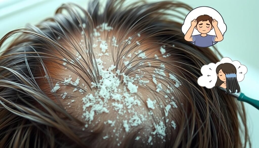 Dandruff causes and symptoms