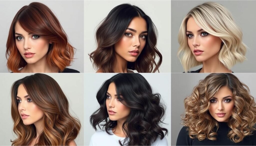 Round face hairstyles