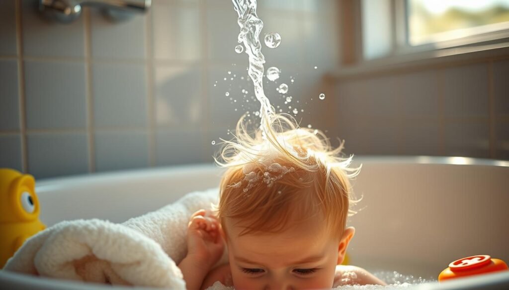baby hair washing