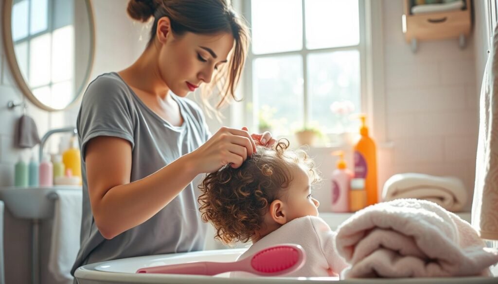 detangling baby hair