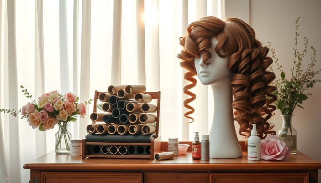 heatless hair curls