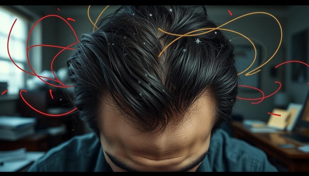 stress and dandruff