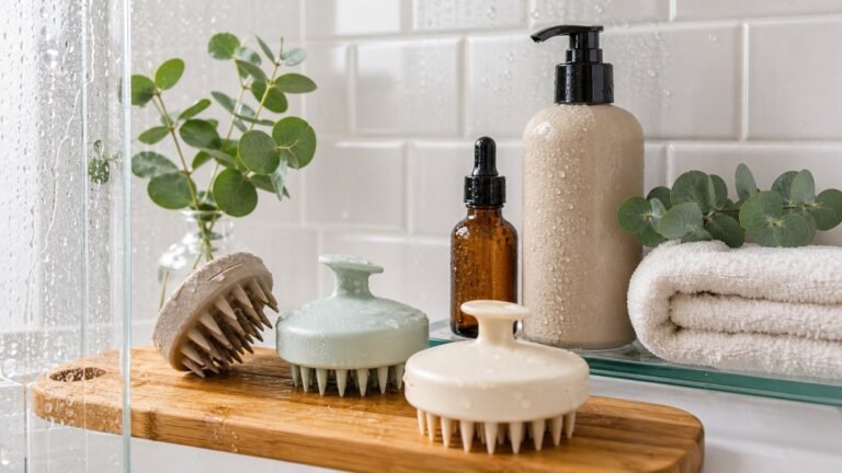 Silicone scalp massagers and shampoo brushes for scalp care